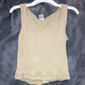 Levi’s dark yellow tank top, Size Small.